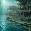 Placeholder: lost underwater city, fish swimming around, highly detailed, cinematic, ultra photorealistic, ultra realistic, volumetric lighting, sun shafts, spectral