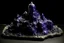 Placeholder: Dark purple hilly plateaus designed in Mayan architecture painted by Auguste Rodin
