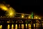 Placeholder: Chain Bridge Budapest, Danube, fireworks in the sky, smoke, dust, reflection at night in starshine