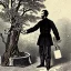 Placeholder: abraham lincoln chopping cherry tree