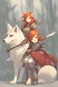 Placeholder: Teenaged Female Red haired kitsune paladin