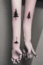 Placeholder: Small tattoos for a couple Photorealistic