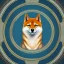 Placeholder: Pleiadean shiba inu with geometeric face