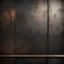 Placeholder: Hyper Realistic rustic steel with textured vintage wall & dark background