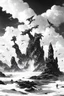 Placeholder: tom lee ethereum oracle of delphi seeing the future in the style of surrealism black and white