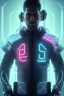 Placeholder: cyberpunk, head, men, portrai, tron