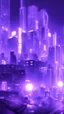 Placeholder: neon purple city