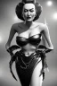 Placeholder: Joan Crawford as evil queen in black leather, busty, cleavage, dominatrix, curvy, angry, stern look. unreal 5, octane render, cinema4d, dynamic lighting, dramatic lighting, 4k, redshift render, highly detailed, hyper realistic,anthropomorphic