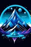 Placeholder: futuristic mountain cosmic with crystal and ufo