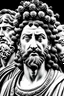 Placeholder: black and white portrait of greek divinity