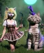 Placeholder: Ultra realistic photo, happy couple, blonde Alice woman and purple cat smoking a pipe, circus blue dress style, black headband with bow, old school body tattoo, smoke, marihuana garden, glow eyes, perfect iris, soft color, highly detailed, unreal engine 5, ray tracing, RTX, lumen lighting, ultra detail, volumetric lighting, high definition.