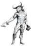 Placeholder: The Minotaur a man with a bull's head