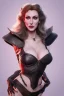 Placeholder: Brandi Love as evil queen in black leather, leather, busty, cleavage, angry, stern look. character design by cory loftis, fenghua zhong, ryohei hase, ismail inceoglu and ruan jia. unreal engine 5, artistic lighting, highly detailed, photorealistic, fantasy