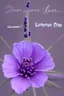 Placeholder: The cover of the song contains the lavender flower written on it the birth of a star Photorealistic