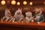 Placeholder: animals acting like people in a bar