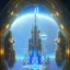 Placeholder: Cosmic Fantasy future world with glowing & shining Cristal clear contrast image,8k HD image,