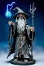 Placeholder: Action figure of Gandalf as an electric necromancer