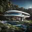 Placeholder: Casa campestre ecológica futurista, estilo Zaha Hadid, calidad ultra, hiperdetallada, hiperrealista, arte digital, 8k3D, vista aérea