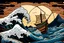 Placeholder: digital painting of the odyssey quest by homer, in the style of hokusai