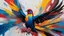 Placeholder: abstract expressionist painting of an award-winning photo of an (bird | animal | bug ), hyperrealistic zhibi, energetic brushwork, bold colors, abstract forms, expressive, emotional