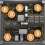 Placeholder: ASIC bitcoin miner and ASIC mining farm. Bitcoin