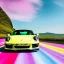 Placeholder: concept, art, high quality, sport car, porshe 911, 911, porshe on the nature, porshe pink color, porshe made of candies, landscape background, sunny, ultra high quality, realistic, cinematic, good weather, green nature, funny, rich green nature