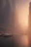 Placeholder: Heavy fog fallout coastal city , 8k resolution, realistic, intricate, 8k resolution, high-quality, fine-detail, digital art, detailed matte, volumetric lighting, dynamic lighting, photorealistic