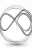 Placeholder: A page of 10 vector lemniscate infinity symbol with clean fine line , black ink on white background