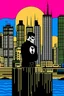 Placeholder: punisher sku;; CITY beach hideout in the style of Hiroshi Nagai