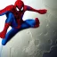 Placeholder: spiderman the size of the earth eating the moon