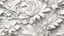 Placeholder: Hyper Realistic Abstract White Floral Patterns White Wall