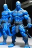 Placeholder: giant muscle blue men realistic samouraï yukatan