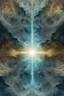 Placeholder: [fractal art: Mandelbulb 3d] Diptych with his synthography and my fractal [Shattered Image, Shot the texture and then rewound the film and double exposed from multiple patterns]