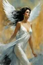 Placeholder: Alex Maleev, unused cover illustration, 2005: [greek goddess model in flesh] In Avondale, Elena resembled the mythical figure of Leda, caught off guard by a divine bird. Her appearance evoked both fear and fascination. The encounter mirrored interpretations of the myth, with blurred lines of consent. Elena's vulnerability mirrored artistic portrayals, symbolizing the merging of mortal and divine. The imagery held themes of power, desire, and the enigmatic union. Uncertainty and curiosity wove th