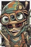 Placeholder: small psychonauts big eyes being a bandit brutal chief