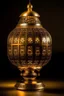 Placeholder: decorative oriental Jewish gold lamp