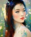 Placeholder: realist impressionist portrait of "The Curious Female" by Ross Tran rework. Masterpiece, best quality, painted impressionist brush strokes. paint drips and drabs and splatters by and by art nouveau and richard schmid . Paint spatters, drips, drabs, dynamic, artstation, artgerm