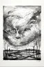 Placeholder: The grey world with no verdant energy; Line Wash; Dada; Expressionism