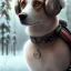 Placeholder: Cyberpunk Portrait of dog child with brown hair and with cute face, north pole snowy vibe , perfect composition, hyperrealistic, super detailed, 8k, high quality, trending art, trending on artstation, sharp focus, studio photo, intricate details, highly detailed, by greg rutkowski