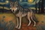 Placeholder: a wolf in van gogh style