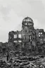 Placeholder: hiroshima dome, manga page, greyscale