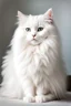 Placeholder: white fluffy cat