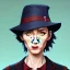 Placeholder: Portrait of a 30 year old witch like Cate Blanchett and Mary Poppins