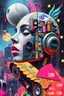 Placeholder: Surrealism Collage Techno Surrealism Art Work Neons colors colorful,find details