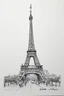 Placeholder: A rough pencil sketch of the Eiffel Tower