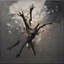 Placeholder: Minimal abstract oil paintings falling person limbs sinew and concrete fragments illuminated at night style of Justin Mortimer and Phil Hale