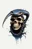Placeholder: A MECHANICAL NON HUMAN SKULL AND PHALLIC SYMBOL DARK SLIMEY AND GIVING BIRTH SHARKS TEETH with a touch of H.R. Giger's biomechanical aesthetic. Hyperdetailed and rendered in 8k resolution, a true masterpiece. hyperdetailed intricately detailed Splash art action painting film noir photorealism psychedelic art telephoto lens aetherpunk horror post-apocalyptic VIVID IN COLOR