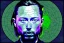 Placeholder: Thom Yorke rendered in stained glass