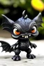 Placeholder: Anime style Small flying black stone imp