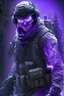 Placeholder: Ghost call of duty Excessive details are extremely accurate, My imagination is complicated.Glowing purple clothes